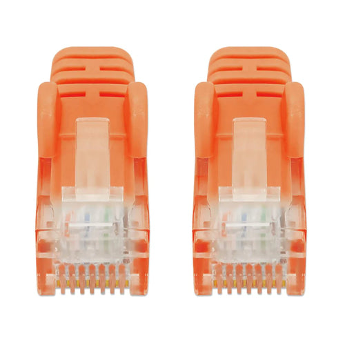 Intellinet IEC-C6-OR-1.5-SLIM networking cable Orange 0.5 m Cat6 U/UTP (UTP)