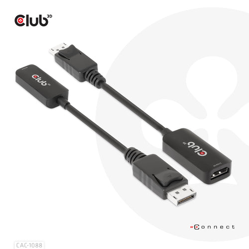 CLUB3D DisplayPort1.4 to HDMI 4K120Hz/8K60Hz HDR Active adapter M/F
