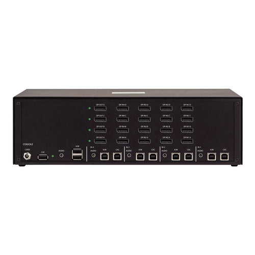 StarTech.com Secure 4-Port Quad-Monitor KVM Switch, DisplayPort, 4K 30Hz, NIAP 4.0 Desktop KVM, Metal Housing, CAC Port, Made in the USA