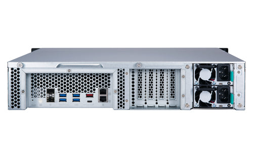 QNAP TS-877XU-RP NAS Rack (2U) AMD Ryzen™ 3 1200 4 GB DDR4 0 TB QNAP Turbo System Black