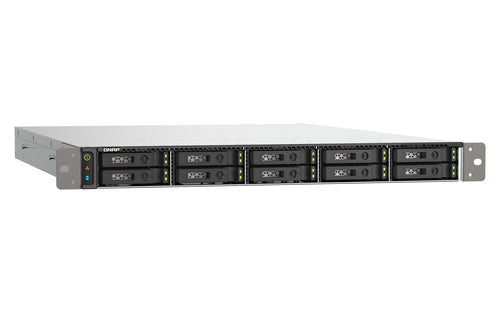 QNAP TS-h1090FU NAS Rack (1U) EPYC 7232P 64 GB DDR4 0 TB QuTS hero Black, Grey