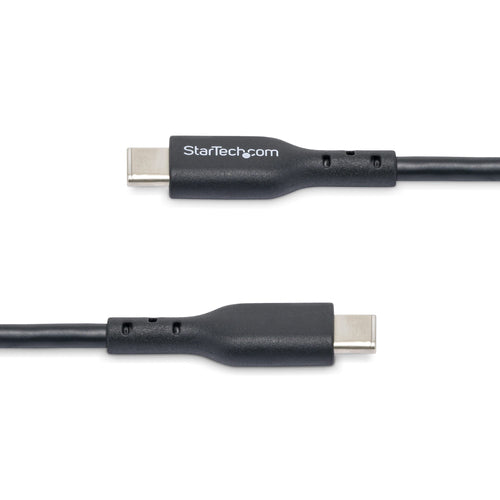 StarTech.com 6ft (1.8m) USB-C Charging Cable, USB C Cable, USB 2.0 Type-C Laptop Charger Cord, 60W 3A Power Delivery, TPE Jacket, USB-C Data Transfer Cable, M/M
