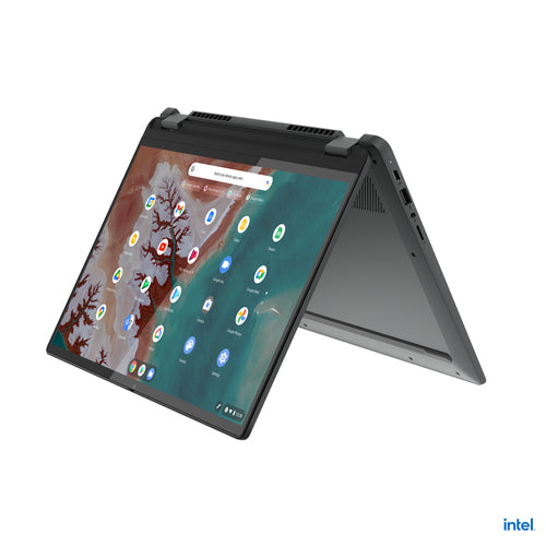 Lenovo Flex5 Chrome 14IAU Intel® Core™ i5 i5-1235U Chromebook 35.6 cm (14") Touchscreen WUXGA 8 GB LPDDR4x-SDRAM 256 GB SSD Wi-Fi 6E (802.11ax) ChromeOS US English Grey