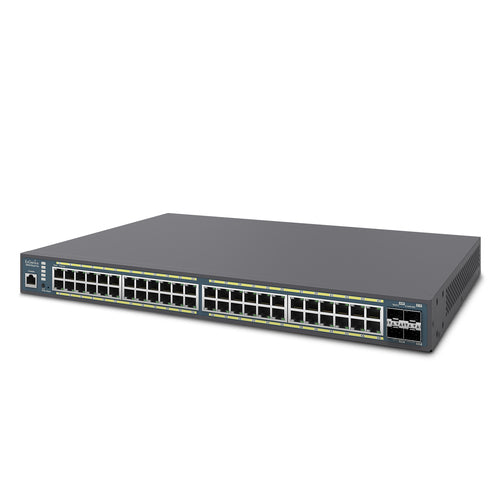 EnGenius Switch 48-port GbE PoE.af/at(+) 410W 4xSFP L2 19i