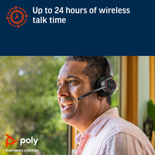 HP Poly Voyager 4320 Microsoft Teams Certified USB-A Headset +BT700 dongle
