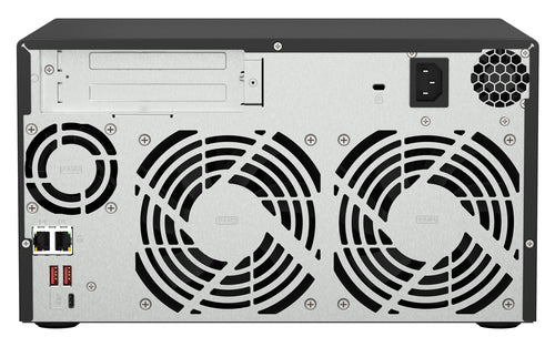 QNAP TS-873A NAS Tower Ryzen Embedded V1500B 8 GB DDR4 0 TB QuTS hero Black