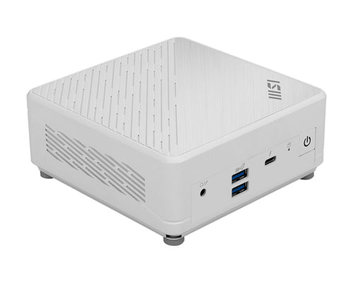 MSI Cubi 12M-016BUS Intel® Core™ i7 i7-1255U DDR4-SDRAM HDD+SSD Workstation Black, White