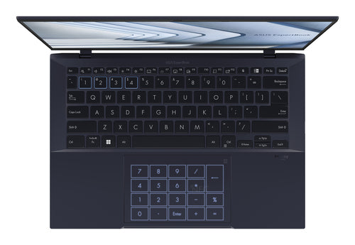 ASUS ExpertBook B9 OLED B9403CVA-XVE76 laptop Intel Core 7 150U 35.6 cm (14") WQXGA+ 32 GB LPDDR5x-SDRAM 1 TB SSD Wi-Fi 6E (802.11ax) Windows 11 Pro Black