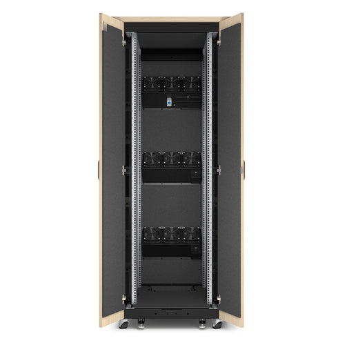 APC AR4038LA rack cabinet 38U Freestanding rack Black, Maple colour