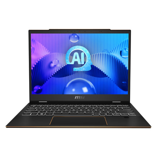 MSI Summit E13 AI EVO A1MTG-038US Intel Core Ultra 7 155H Hybrid (2-in-1) 33.8 cm (13.3") Touchscreen Full HD+ 32 GB LPDDR5-SDRAM 1 TB SSD Wi-Fi 7 (802.11be) Windows 11 Pro Black