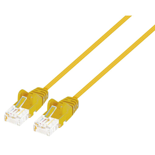 Intellinet IEC-C6-YLW-1-SLIM networking cable Yellow 0.3 m Cat6 U/UTP (UTP)