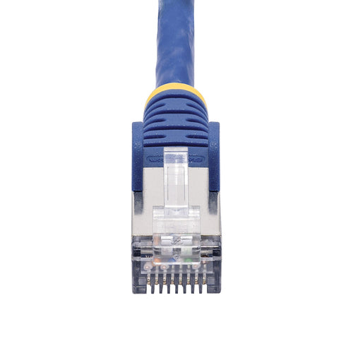 StarTech.com 10ft Blue CAT8 Ethernet Cable, Snagless RJ45, 25G/40G, 2000MHz, 100W PoE++, S/FTP, 26AWG Pure Bare Copper Wire, LSZH, Shielded Network Patch Cord w/Strain Reliefs, Individually Tested