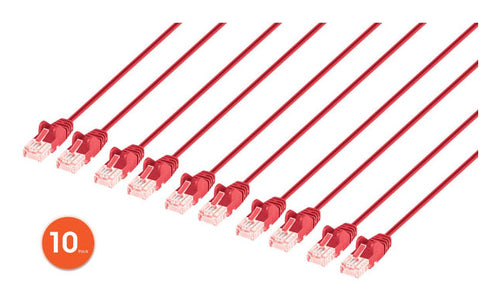 Intellinet 744850 networking cable Red 3 m Cat6 U/UTP (UTP)