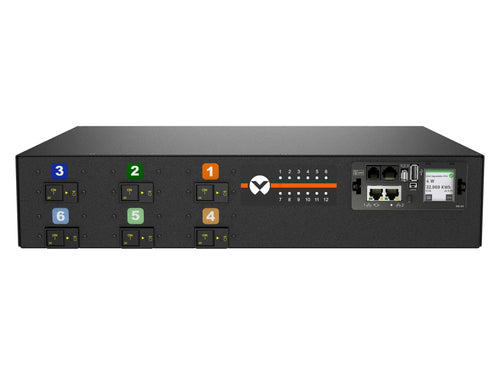 Vertiv Geist MNS5MDR6-12CF18-6PS15D0H10-S power distribution unit (PDU) 12 AC outlet(s) 0U Black