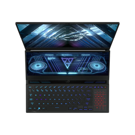 ASUS ROG Zephyrus Duo 16 GX650RM-ES74 laptop AMD Ryzen™ 7 6800H 40.6 cm (16") WUXGA 16 GB DDR5-SDRAM 1 TB SSD NVIDIA GeForce RTX 3060 Wi-Fi 6E (802.11ax) Windows 11 Home Black