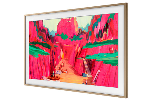 Samsung 85” Customisable Frame White Bezel (2025) - Teak