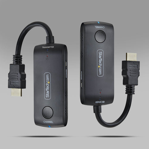 StarTech.com Wireless HDMI Extender for Meeting Rooms and Huddle Spaces, 4K 60Hz, 65ft Range, USB Powered, Plug-and-Play Transmitter and Receiver Kit