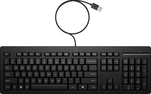 HP 125 Wired (Bulk) keyboard Office USB Black