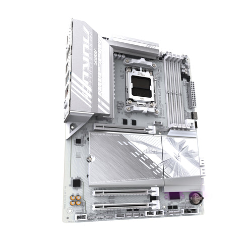 GIGABYTE B850 AORUS ELITE WIFI7 ICE Motherboard - AMD Ryzen 9000 Series CPUs, 14+2+2 Phases Digital VRM, up to 8200MHz DDR5 (OC), 1xPCIe 5.0 + 2xPCIe 4.0 M.2, 2.5 LAN, WIFI 7, USB 3.2 Gen 2x2