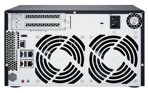 QNAP TVS-872N NAS Tower Intel® Core™ i3 i3-8100T 8 GB DDR4 0 TB QNAP Turbo System Black