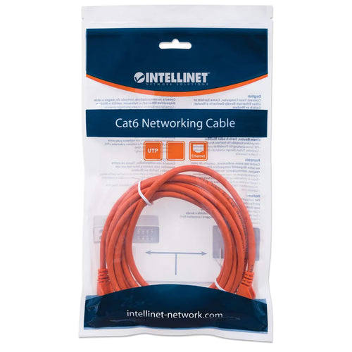 Intellinet IEC-C6-OR-75 networking cable Orange 22.5 m Cat6a U/UTP (UTP)