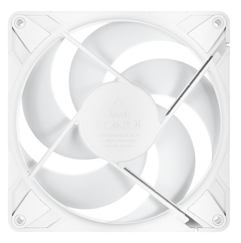 ARCTIC Freezer P14 Pro Reverse A-RGB (White) - 140 mm A-RGB PWM Fan with Cable Splitter