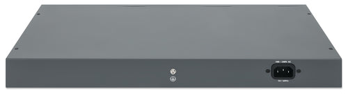 Intellinet 24-Port Gigabit Ethernet PoE+ Switch with 2 SFP Ports IEEE 802.3at/af (PoE+/PoE) Compliant, 370 W PoE Power Budget, Two 1G SFP Open Slots, Self-Healing Network, 19" Rackmount