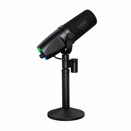 CHERRY NGALE X Black Podcast microphone