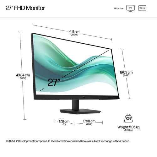 HP Series 3 Pro 27 inch FHD Monitor - 327pf
