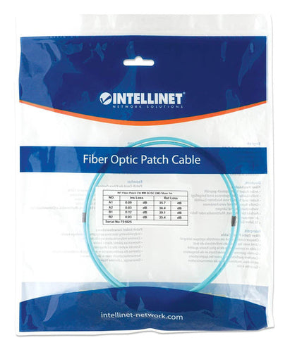 Intellinet 752084 InfiniBand/fibre optic cable 2 m SC MMF Aqua colour