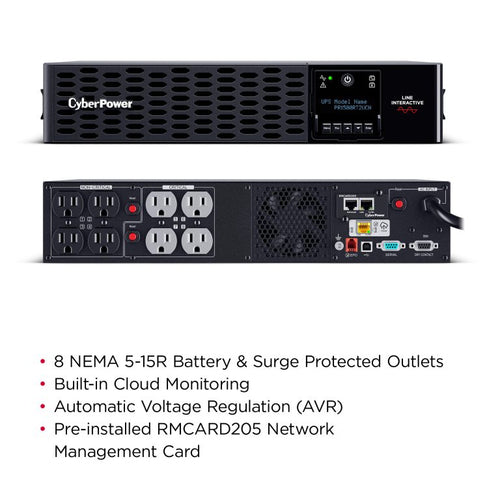 CyberPower Smart App Sinewave uninterruptible power supply (UPS) Line-Interactive 1.5 kVA 1500 W 8 AC outlet(s)