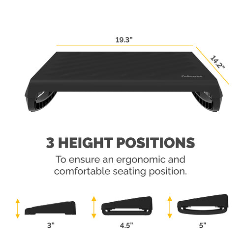 Fellowes Breyta Foot Rest - Black