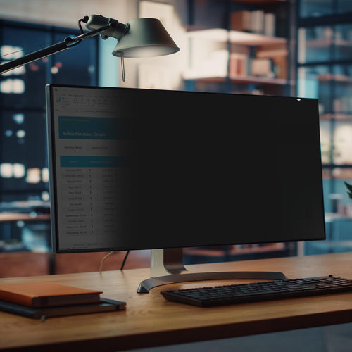 StarTech.com Privacy Screen For Dell U3824DW Curved Ultrawide 21:9 Monitor, Double-Sided Filter Matte/Glossy, Computer Monitor Screen Protector, TAA-Compliant