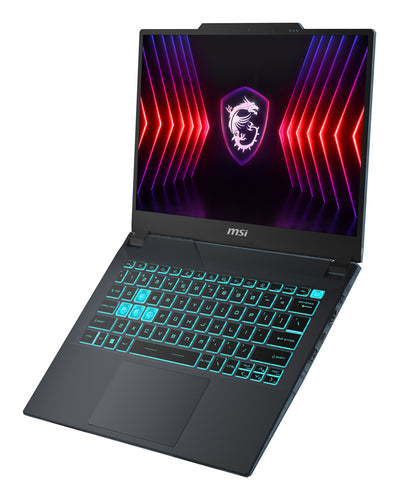MSI Cyborg 14 A13UDX-094US Intel® Core™ i5 i5-13420H Laptop 35.6 cm (14") Full HD+ 16 GB DDR5-SDRAM 512 GB SSD NVIDIA GeForce RTX 3050 Wi-Fi 6E (802.11ax) Windows 11 Pro Black