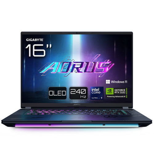 GIGABYTE AORUS MASTER 16 BYHC5USE64SH laptop Intel Core Ultra 9 275HX 40.6 cm (16") WQXGA 32 GB DDR5-SDRAM 1 TB SSD NVIDIA GeForce RTX 5080 Wi-Fi 7 (802.11be) Windows 11 Home Black
