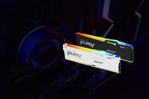 Kingston Technology FURY Beast 64GB 5200MT/s DDR5 CL40 DIMM (Kit of 4) White RGB XMP