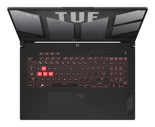 ASUS TUF Gaming A17 FA707NU-DS74 laptop AMD Ryzen™ 7 7735HS 43.9 cm (17.3") Full HD 16 GB DDR5-SDRAM 1 TB SSD NVIDIA GeForce RTX 4050 Wi-Fi 6 (802.11ax) Windows 11 Home Black, Grey