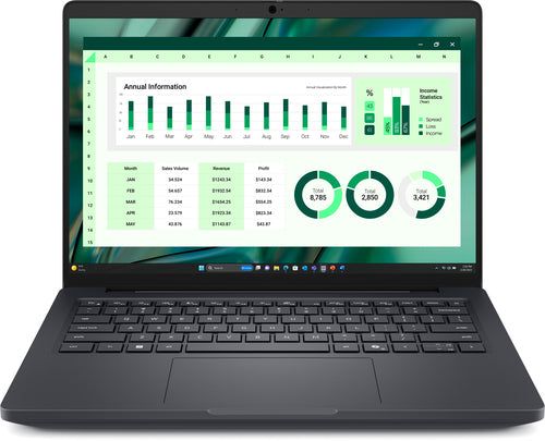 DELL Pro Max 14 MC14250 Intel Core Ultra 7 255H Mobile workstation 35.6 cm (14") Touchscreen Full HD+ 16 GB LPDDR5x-SDRAM 512 GB SSD Wi-Fi 7 (802.11be) Windows 11 Pro US English Black