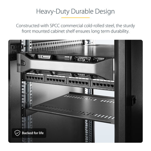 StarTech.com CABSHELF116V2PK rack accessory Rack shelf