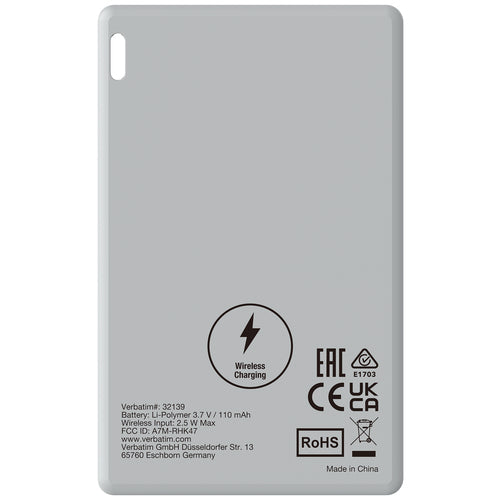 Verbatim My Finder Card Bluetooth Item Finder 1 pack Silver
