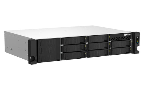 QNAP TS-864EU-8G NAS/storage server Rack (2U) Intel® Celeron® 8 GB DDR4 0 TB QNAP Turbo System Black
