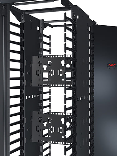 APC NetShelter Cable Management, Connector Accessory Bracket, for 12" Wide double-sided Vertical Cable Manager, Set of 2