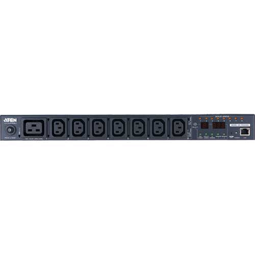 ATEN 1U 16A 8 Outlet Switched Bank Metered PDU + Free Eco PDU Manager Software