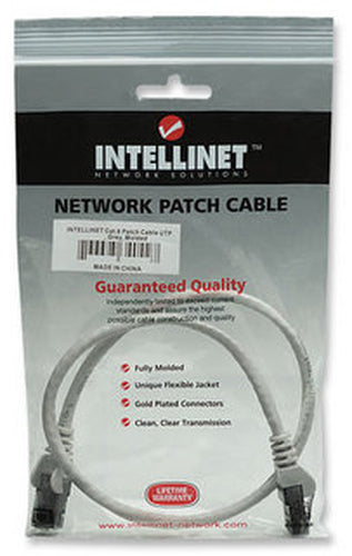 Intellinet 0.3m Cat6 UTP networking cable Grey U/UTP (UTP)