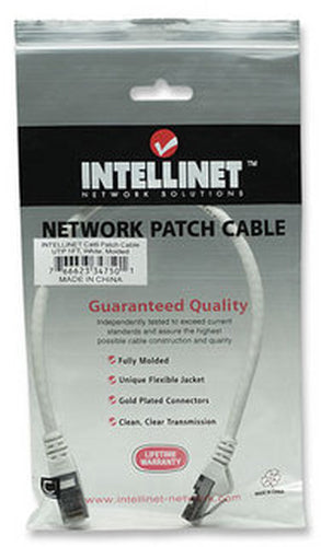 Intellinet 0.3m Cat6 UTP networking cable White U/UTP (UTP)