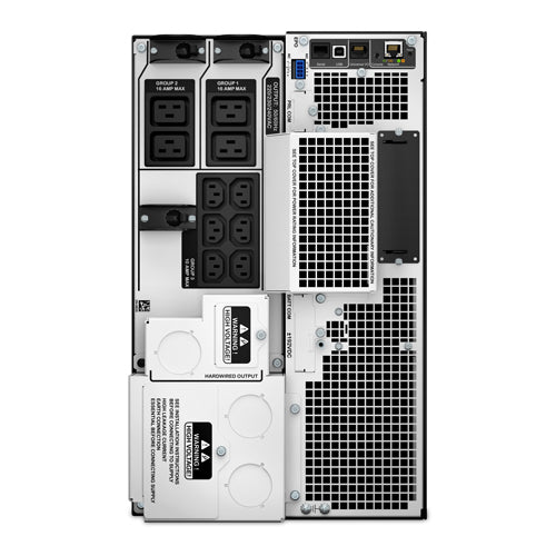 APC Smart-UPS On-Line, 10kVA/10kW, Tower, 230V/400V, 6x C13+4x C19 IEC outlets, Network Card+SmartSlot, Extended runtime, W/O rail kit