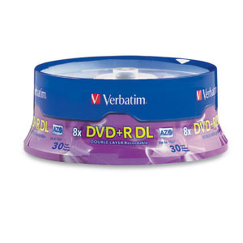 Verbatim DVD+R DL 8.5GB 8X Branded 30pk Spindle 30 pc(s)