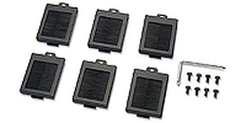 APC NetShelter Cable Management, Mounting Rail Brush Strips, Set of 6, for NetShelter SX 750 mm Wide, Black, 76 x 114 x 13 mm