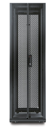 APC NetShelter AV, Server Rack Enclosure, 42U, 10-32 Threaded Rails, Black, 1991H x 600W x 825D mm
