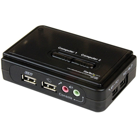 2 Port USB KVM Switch w Audio